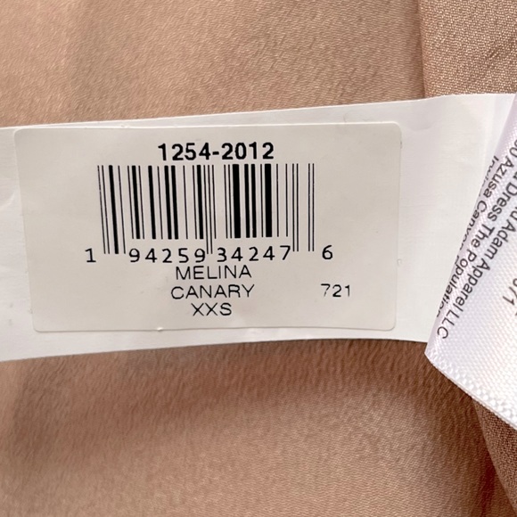 NEW Dress the Population Melina Dress - Canary Yellow - Picture 9 of 11